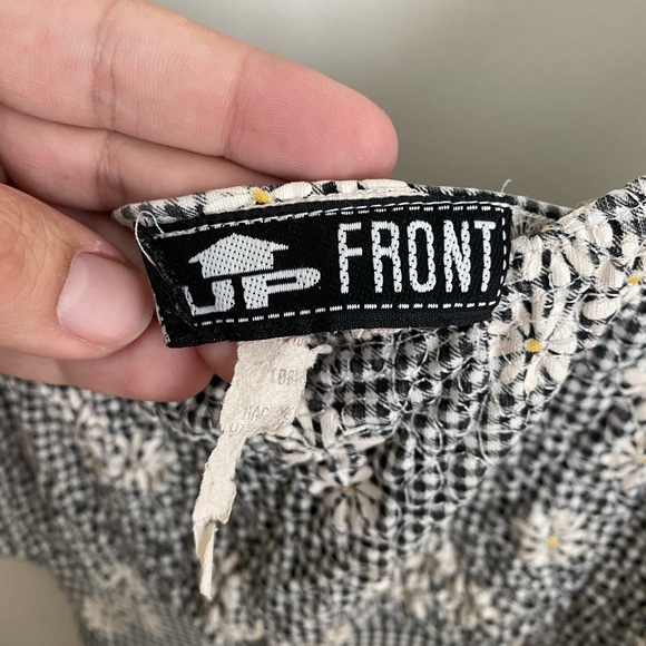 Vintage Women’s Sunflower Checkered Dress - Picture 2 of 2